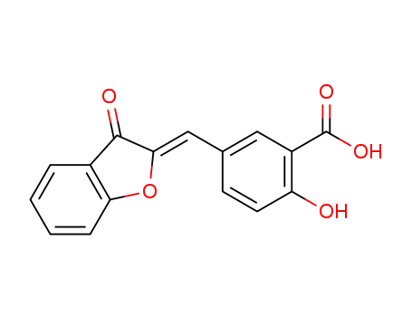 2-hydroxy-5-{[(2Z)-3-oxobenzofuran-2-ylidene]methyl}benzoic acid