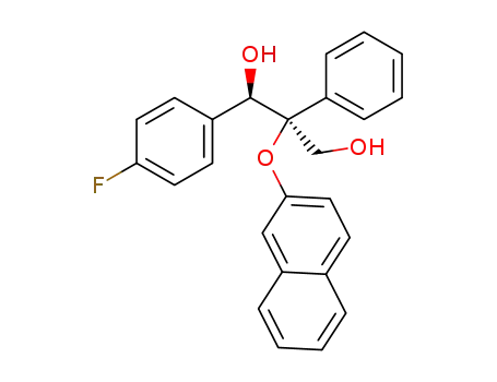 (1R*,2S*)-1-(4-fluorophenyl)-2-(naphthalen-2-yloxy)-2-phenylpropane-1,3-diol
