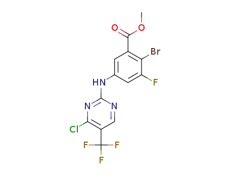 methyl 2-bromo-5-((4-chloro-5-(trifluoromethyl)pyrimidin-2-yl)amino)-3-fluorobenzoate