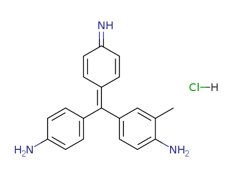 Benzenamine,4-[(4-aminophenyl)(4-imino-2,5-cyclohexadien-1-ylidene)methyl]-2-methyl-,hydrochloride (1:1)