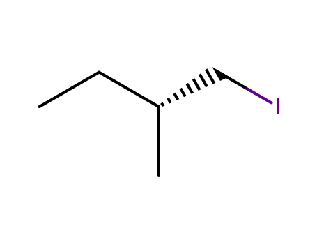 Molecular Structure of 87106-25-0 (Butane, 1-iodo-2-methyl-, (R)-)