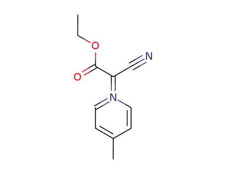 Molecular Structure of 84802-40-4 (1-(1-cyano-2-ethoxy-2-oxoethyl)-4-methylpyridinium)