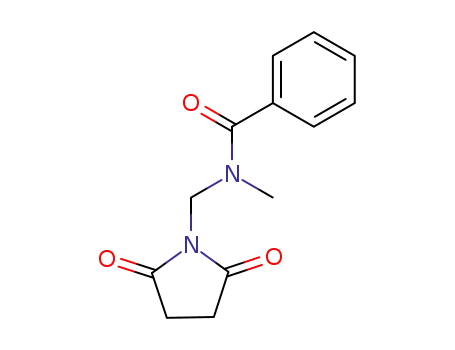 Molecular Structure of 87329-69-9 (Benzamide, N-[(2,5-dioxo-1-pyrrolidinyl)methyl]-N-methyl-)