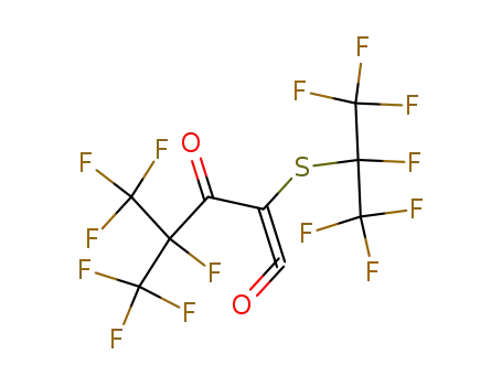 2-<<1-(trifluoromethyl)-1,2,2,2-tetrafluoroethyl>thio>-4-(trifluoromethyl)-4,5,5,5-tetrafluoro-1-pentene-1,3-dione