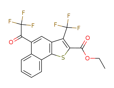 2-ethoxycarbonyl-5-trifluoroacetyl-3-trifluoromethylnaphtho<1,2-b>thiophene