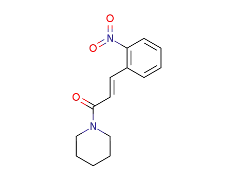 3-o-nitrophenyl-1-(N-piperidinyl)-2-propen-1-one