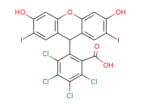2,3,4,5-Tetrachloro-6-(3,6-dihydroxy-2,7-diiodo-9H-xanthen-9-yl)-benzoic acid