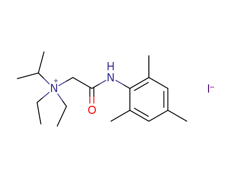 Diethyl-isopropyl-[(2,4,6-trimethyl-phenylcarbamoyl)-methyl]-ammonium; iodide