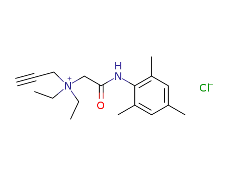 Diethyl-prop-2-ynyl-[(2,4,6-trimethyl-phenylcarbamoyl)-methyl]-ammonium; chloride