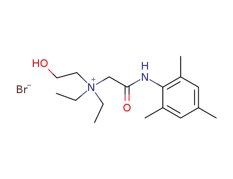 Diethyl-(2-hydroxy-ethyl)-[(2,4,6-trimethyl-phenylcarbamoyl)-methyl]-ammonium; bromide