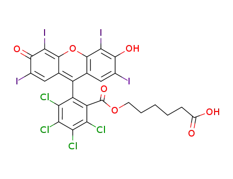 2,3,4,5-Tetrachloro-6-(6-hydroxy-2,4,5,7-tetraiodo-3-oxo-3H-xanthen-9-yl)-benzoic acid 5-carboxy-pentyl ester