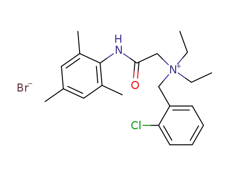 (2-Chloro-benzyl)-diethyl-[(2,4,6-trimethyl-phenylcarbamoyl)-methyl]-ammonium; bromide