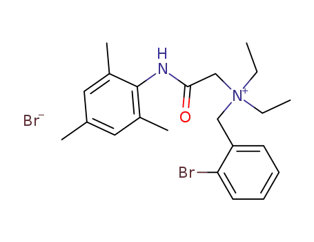 (2-Bromo-benzyl)-diethyl-[(2,4,6-trimethyl-phenylcarbamoyl)-methyl]-ammonium; bromide