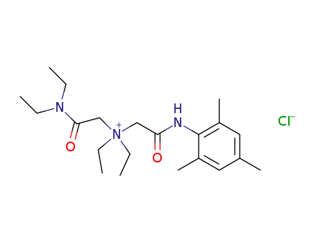 Diethylcarbamoylmethyl-diethyl-[(2,4,6-trimethyl-phenylcarbamoyl)-methyl]-ammonium; chloride