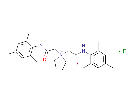Diethyl-bis-[(2,4,6-trimethyl-phenylcarbamoyl)-methyl]-ammonium; chloride