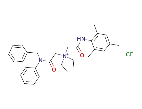 [(Benzyl-phenyl-carbamoyl)-methyl]-diethyl-[(2,4,6-trimethyl-phenylcarbamoyl)-methyl]-ammonium; chloride
