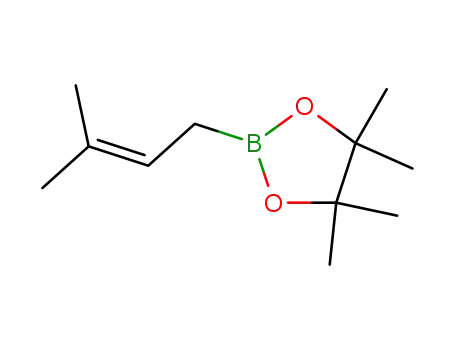 Molecular Structure of 141550-13-2 (3,3-Dimethylallylboronic  acid  pinacol  ester,  2-(3-Methyl-but-2-enyl)-4,4,5,5-tetramethyl-1,3,2-dioxaborolane)