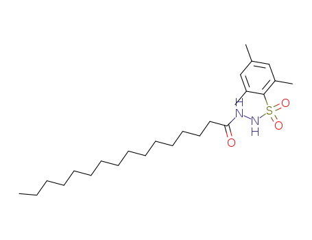Molecular Structure of 88743-87-7 (Hexadecanoic acid, 2-[(2,4,6-trimethylphenyl)sulfonyl]hydrazide)