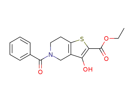 5-benzoyl-3-hydroxy-4,5,6,7-tetrahydro-thieno[3,2-c]pyridine-2-carboxylic acid ethyl ester