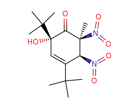 2,4-di-t-butyl-r-2-hydroxy-6-methyl-t-5,t-6-dinitrocyclohex-3-enone
