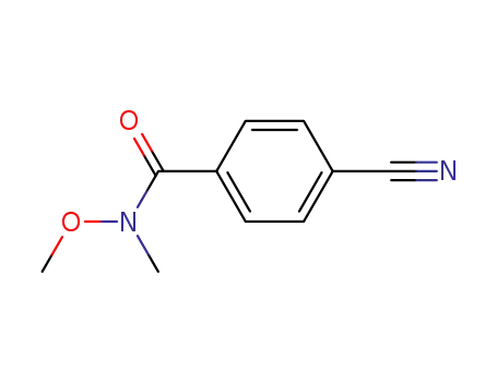 Molecular Structure of 116332-64-0 (4-CYANO-N-METHOXY-N-METHYLBENZAMIDE)
