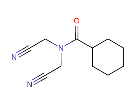 Molecular Structure of 87693-71-8 (Cyclohexanecarboxamide, N,N-bis(cyanomethyl)-)
