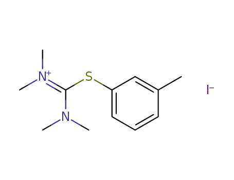 (Dimethylamino-m-tolylsulfanyl-methylene)-dimethyl-ammonium; iodide