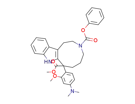 11-(4-Dimethylamino-2-methoxy-phenyl)-5,8,9,10,11,12-hexahydro-6H-7,12-diaza-cyclonona[a]indene-7,11-dicarboxylic acid 11-methyl ester 7-phenyl ester