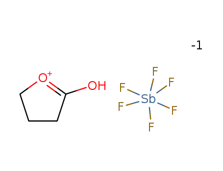 C4H7O2(1+)*F6Sb(1-)
