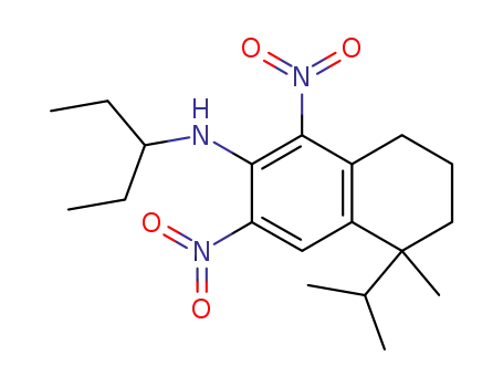 N-(1-ethylpropyl)-5,6,7,8-tetrahydro-5-methyl-5-(1-methylethyl)-1,3-dinitro-5,5-dipropyl-2-naphthalenamine