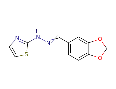 1-(3,4-methylenedioxybenzilidene)-2-(thiazol-2-yl)hydrazine