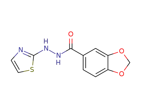 1-(3,4-methylenedioxybenzoyl)-2-(thiazol-2-yl)hydrazine