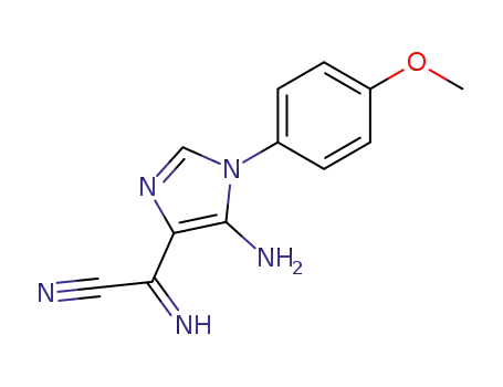 5-amino-1-(4'-methoxyphenyl)-4-(cyanoformimidoyl)imidazole
