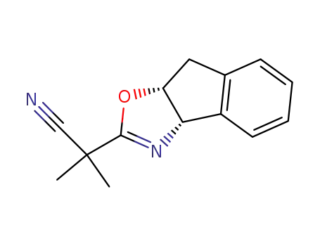 2-{(3aS,8aR)-8,8a-dihydro-3aH-indeno[1,2-d][1,3]-oxazol-2-yl}-2-methylpropanenitrile