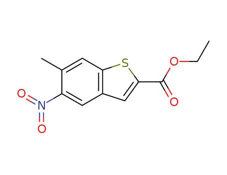 Benzo[b]thiophene-2-carboxylicacid, 6-methyl-5-nitro-, ethyl ester