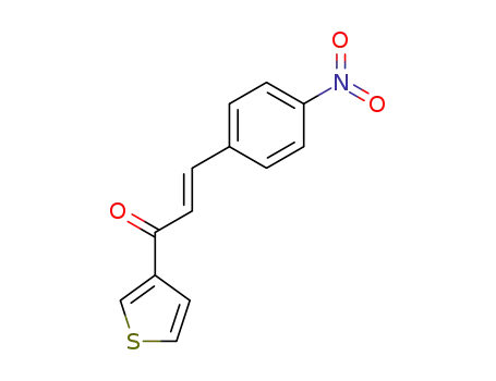Molecular Structure of 275815-89-9 (2-Propen-1-one, 3-(4-nitrophenyl)-1-(3-thienyl)-, (2E)-)