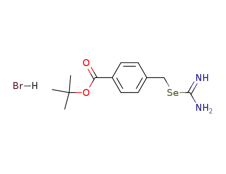 4-carbamimidoylselanylmethyl-benzoic acid tert-butyl ester; hydrobromide