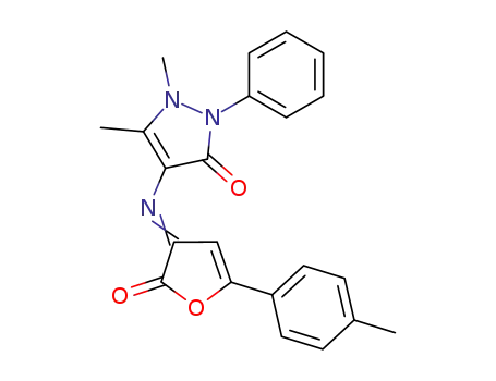 1,5-dimethyl-4-(2-oxo-5-p-tolyl-furan-3-ylideneamino)-2-phenyl-1,2-dihydro-pyrazol-3-one
