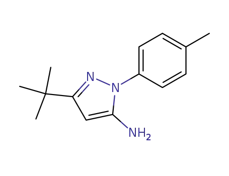 Molecular Structure of 285984-25-0 (5-tert-Butyl-2-p-tolyl-2H-pyrazol-3-ylamine)