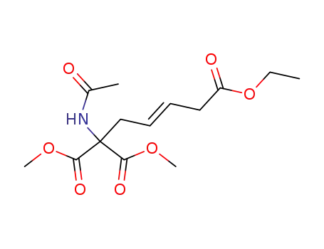 1-O-methyl 7-O-ethyl 2-acetylamino-2-methoxycarbonyl-4-heptenedioate