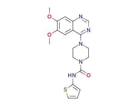 4-(6,7-dimethoxy-quinazolin-4-yl)-piperazine-1-carboxylic acid thiophen-2-ylamide