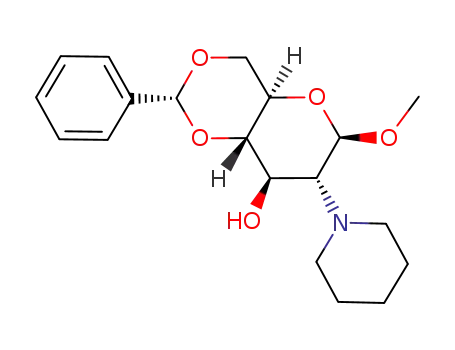 methyl 4,6-O-benzylidene-2-deoxy-2-(1-piperidinyl)-β-D-glucopyranoside