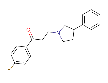 1-(4-fluoro-phenyl)-3-(3-phenyl-pyrrolidin-1-yl)-propan-1-one