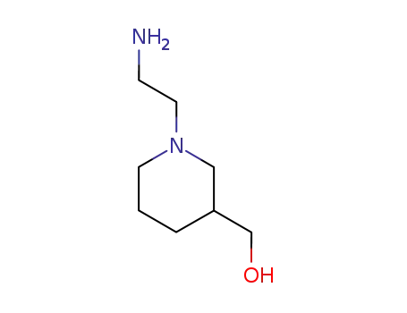 Molecular Structure of 857637-03-7 ([1-(2-AMINOETHYL)PIPERIDIN-3-YL]METHANOL)