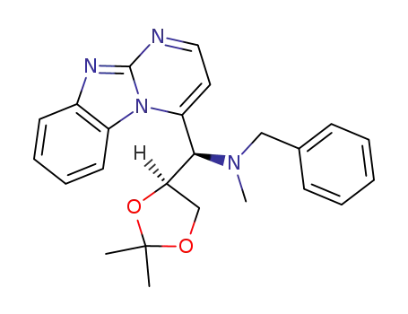 (1R,4'S)-{benzo[4,5]imidazo[1,2-a]pyrimidin-4-yl-(2',2'dimethyl-1',3-dioxolan-4'-yl)-methyl}benzylmethylamine