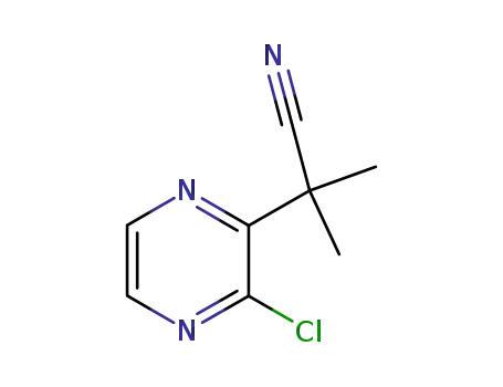2-(3-chloropyrazin-2-yl)-2-methylpropanenitrile