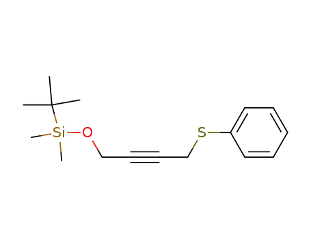 Molecular Structure of 880885-70-1 (Silane, (1,1-dimethylethyl)dimethyl[[4-(phenylthio)-2-butynyl]oxy]-)