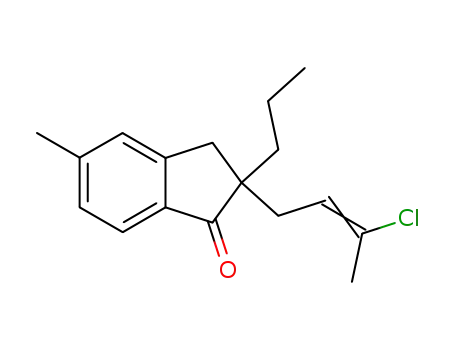 2-((E)-3-Chloro-but-2-enyl)-5-methyl-2-propyl-indan-1-one