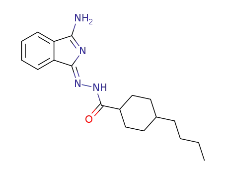 N'-(3-amino-1H-isoindol-1-ylidene)-4-butylcyclohexanecarbohydrazide