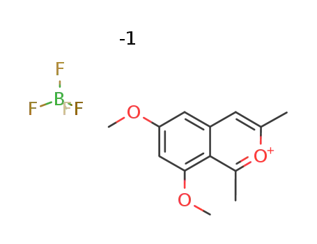 6,8-dimethoxy-1,3-dimethyl-2-benzopyrilium tetrafluoroborate